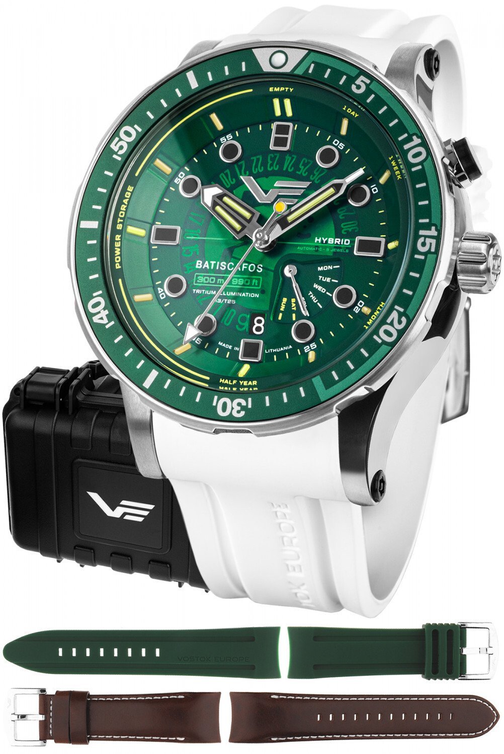 Zegarek Vostok Europe Zegarek męski Vostok Europe PX84-511A770SW biały