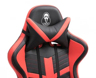 Fotel gamingowy z podnóżkiem GHOST-SIX czarno czerwony - Fotele gamingowe - miniaturka - grafika 5