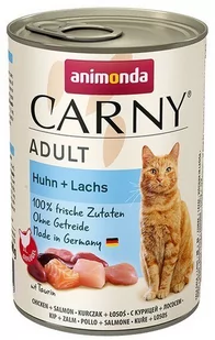 Animonda Carny Carny Adult 6 x 400 g Kurczak z łososiem - Mokra karma dla kotów - miniaturka - grafika 1