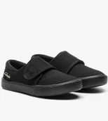 Buty dla dziewczynek - Clarks Trampki Czarne Na Rzepy Dziecięce Do Szkoły 29,5 J_A - miniaturka - grafika 1