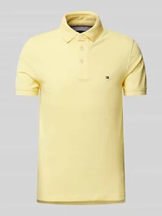 Koszulka polo o kroju slim fit z wyhaftowanym logo model ‘1985’ - Koszulki męskie - miniaturka - grafika 1