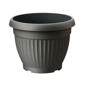 Donice - Osłonka doniczki Dona 23 cm antracytowa - miniaturka - grafika 1