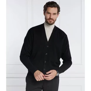 Calvin Klein Wełniany kardigan MERINO | Comfort fit - Swetry męskie - miniaturka - grafika 1