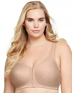 Biustonosze - Glamorise MagicLift damski biustonosz z zapięciem z przodu, cielisty (Haut), 110F - miniaturka - grafika 1