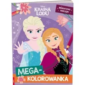 Kolorowanki, wyklejanki - Kraina Lodu. Megakolorowanka. Brokatowe naklejki - miniaturka - grafika 1