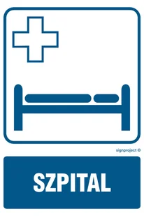 RF001 SZPITAL, FN - FOLIA SAMOPRZYLEPNA; (350X525MM) - Systemy ekspozycyjne i znaki informacyjne - miniaturka - grafika 1