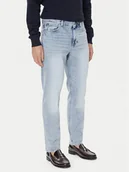Spodnie męskie - Tommy Hilfiger Jeansy Denton MW0MW39651 Niebieski Straight Fit - miniaturka - grafika 1
