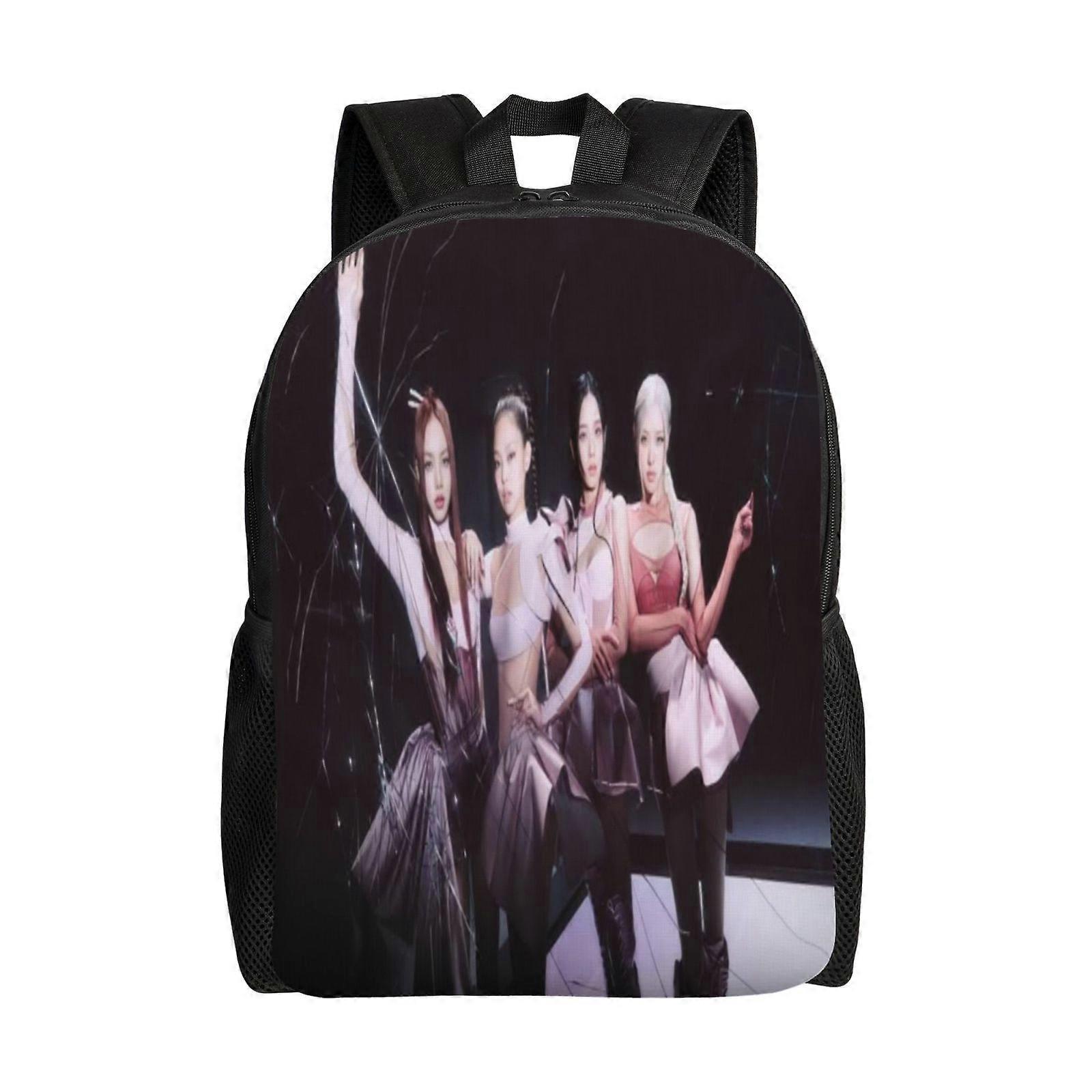 Plecak 398QZ blackpink Plecaki Casual Daypacks Torba na książki studenckie Drukowanie Tornister Plecak Lekki tornister AB398 16.1 X 11.8 X 4.5inches