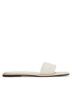 Klapki i japonki damskie - Calvin Klein Klapki Flat Slide - He HW0HW02378 Écru - miniaturka - grafika 1