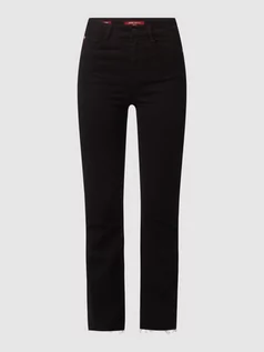 Spodnie damskie - Jeansy o kroju straight fit z dodatkiem modalu - grafika 1