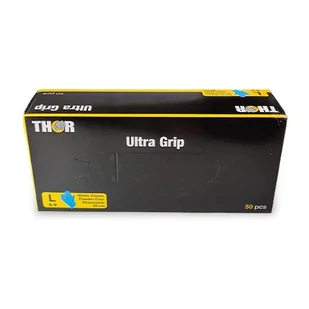 ABENA rękawice nitrylowe Thor Ultra Grip bp30cm niebieskie rozm. L, 50szt. >>  od 49zł  << - Rękawiczki jednorazowe - miniaturka - grafika 1