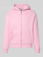 Bluzy męskie - Bluza rozpinana o kroju regular fit z aplikacją z logo model ‘Kangaroo’ - miniaturka - grafika 1