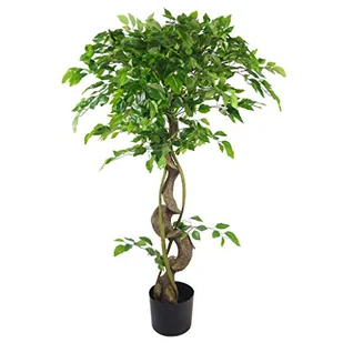 Leaf LEAF-7368 120 cm sztuczne japońskie drzewo w stylu fruticosa, skręcony figowiec, 120 cm - Sztuczne drzewka - miniaturka - grafika 1