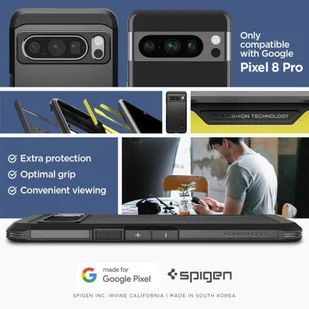 Etui GOOGLE PIXEL 8 PRO Spigen Tough Armor czarne - Etui i futerały do telefonów - miniaturka - grafika 17