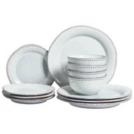 Serwisy obiadowe - Zastawa stołowa 12-częściowa CHERVIL Kamionka Błękitny - miniaturka - grafika 1