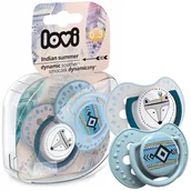 Smoczki uspokajające - LOVI SMOCZEK DYNAMICZNY ORTODONTYCZNY 2szt. 0-3 m - miniaturka - grafika 1