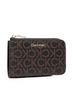 Etui na dokumenty i karty - Calvin Klein Etui na karty kredytowe Ck Must Z/A Sm W/Cardslot Mono K60K609436 Brązowy - grafika 1