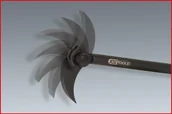 Narzędzia warsztatowe - KS TOOLS Łom z główką na przegubie, 250mm - miniaturka - grafika 1