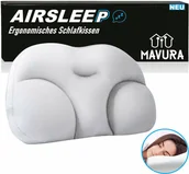 Masażery - AIRSLEEP 3D Ergonomiczna poduszka do spania Poduszka w kształcie chmury Poduszka z pamięcią kształtu - miniaturka - grafika 1