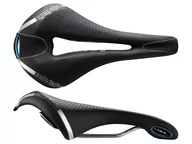 Siodełka rowerowe i akcesoria - Selle ITALIA Siodło ITALIA MAX FLITE E-BIKE GEL SUPERFLOW L (id match - L3) TI 316 Tube 7, fibra-tek - Mokka, 320g czarno-niebieski (NEW) A-SIT-024H901IKC001 - miniaturka - grafika 1