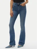 Spodnie damskie - Vero Moda Jeansy Flash 10302478 Niebieski Flared Fit - miniaturka - grafika 1
