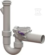 Syfony - Zawór zwrotny Staufix Siphon DN50 z syfonem - miniaturka - grafika 1