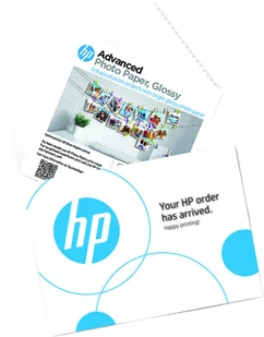HP Advanced Photo Paper, Glossy, 65 lb, 5 x 5 in. (127 x 127 mm), 20 sheets - Papier do drukarek - miniaturka - grafika 1
