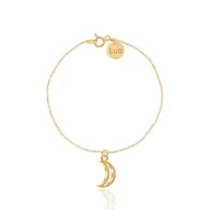 Bransoletki - Bransoletka srebrna pozłacana z księżycem - miniaturka - grafika 1