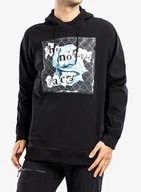 Bluzy sportowe męskie - Bluza z kapturem The North Face Printed Tekno Hoodie - tnf black/white - miniaturka - grafika 1