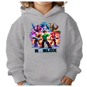 Bluzy dla dziewczynek - BLUZA DZIECIĘCA Z KAPTUREM ROBLOX 134-140 DLA DZIECKA PREZENT - miniaturka - grafika 1