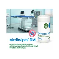 Dezynfekcja - Chusteczki Mediwipes DM do dezynfekcji i mycia powierzchni nieinwazyjnych 100szt wkład 12op - miniaturka - grafika 1