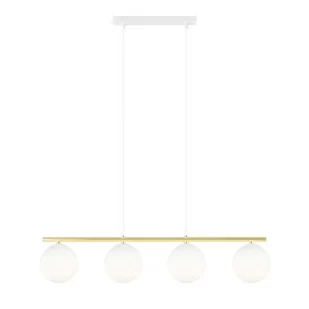 Allora lampa wisząca 4-punktowa biała/złota/opal 1255/4 - Lampy sufitowe - miniaturka - grafika 1