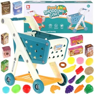 Urwiskowo, wózek sklepowy na zakupy koszyk warzywa owoce - Zabawy w naśladowanie dorosłych - miniaturka - grafika 1