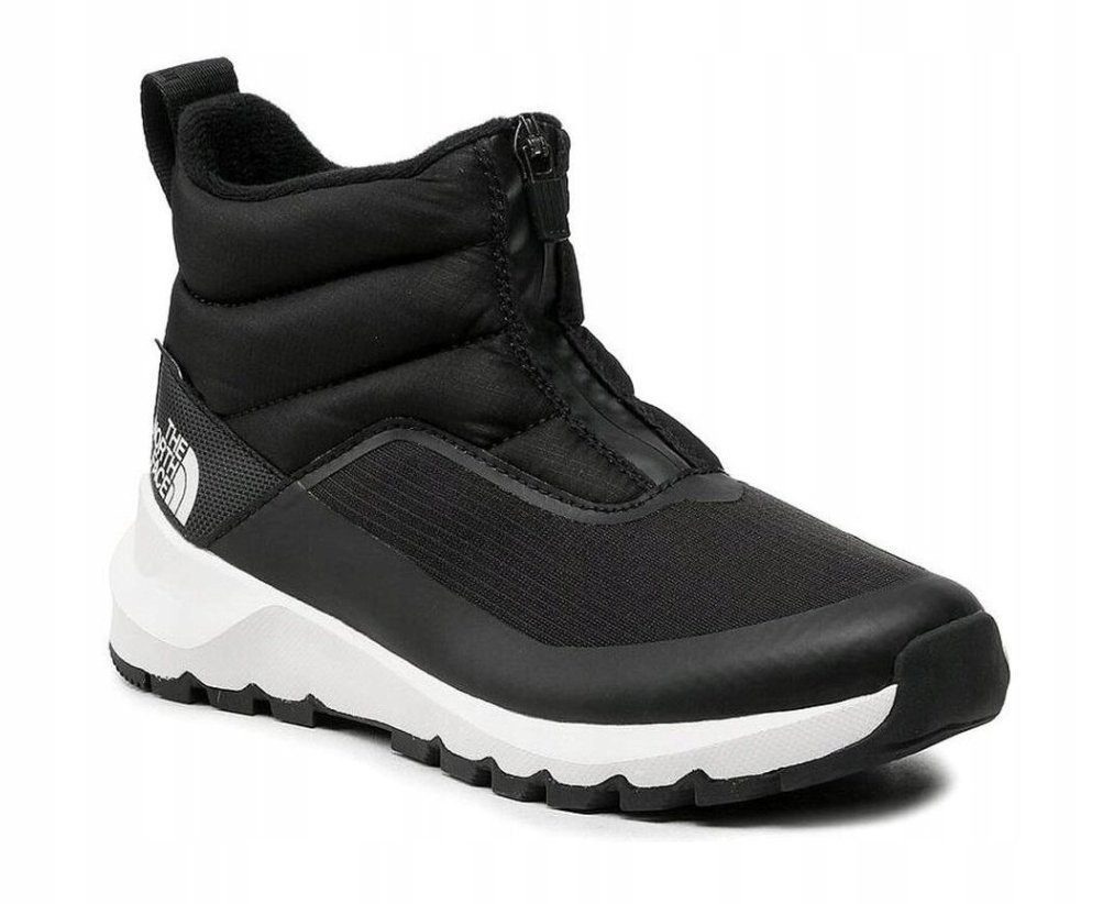 THE NORTH FACE CZARNE DAMSKIE ŚNIEGOWCE NA SUWAK Z CZARNĄ PODESZWĄ 39 JTB