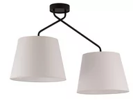 Lampy sufitowe - Sigma plafon Lizbona 2 2xE27 czarny/biały 32117 32117 - miniaturka - grafika 1
