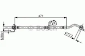 Przewody hamulcowe - Bosch Przewód hamulcowy giętki BOSCH 1987481715 1987481715 - miniaturka - grafika 1