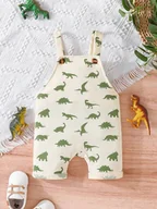 Kombinezony dla dzieci - Shein Dziecięcy Kremowy Kombinezon Klasyczny Wzór Zwierzęcy 68 Łub - miniaturka - grafika 1