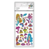 Zabawki kreatywne - Naklejki wypukłe syrenki i stroje mix - miniaturka - grafika 1