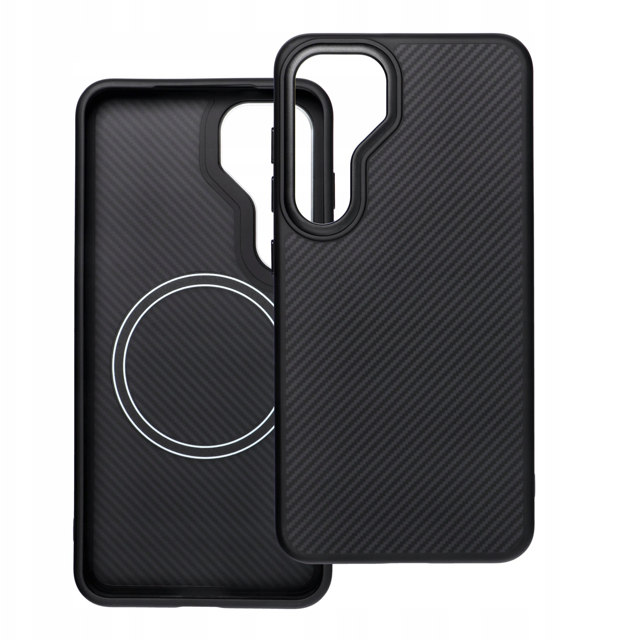 Carbon Elite Mag Cover kompatybilny z MagSafe pasuje do SAMSUNG S25 czarny
