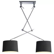 Lampy sufitowe - Wisząca lampa regulowana Adam MD2299-2S BK Azzardo abażurowa czarny chrom - miniaturka - grafika 1