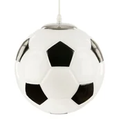 Lampy sufitowe - Dziecięca lampa wisząca Football FB Abigali piłka dekoracyjna biała czarna - miniaturka - grafika 1