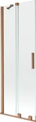 Parawany nawannowe - Mexen Velar parawan nawannowy 2-skrzydłowy przesuwny 75 x 150 cm, transparent, miedź szczotkowana - 896-075-000-01-65 - miniaturka - grafika 1