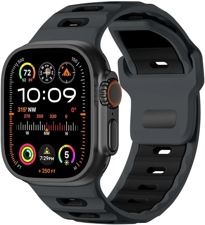 PASEK SILIKONOWY 42MM 44MM 45MM 46MM 49MM STYLOWY WYGODNY WYTRZYMAŁY