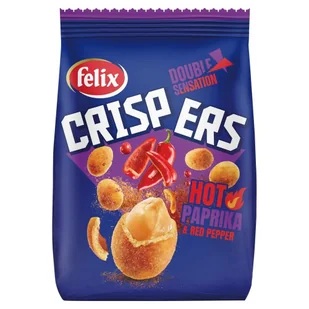 Felix Crispers Orzeszki ziemne smażone w skorupce o smaku ostrej papryki 125 g - Orzeszki - miniaturka - grafika 1
