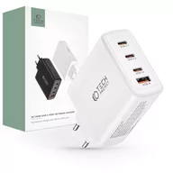 Ładowarki do telefonów - Ładowarka sieciowa Tech-protect nc100w-gan 4-port network charger PD100w/QC3.0 white - miniaturka - grafika 1