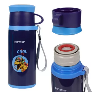 TERMOS DLA DZIECI DO SZKOŁY METAL NIEBIESKI KITE - Termosy - miniaturka - grafika 1
