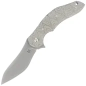 Noże - Nóż składany Fox OD green canvas Micarta, Acid stonewashed N690Co by Jens Ansøi (FX-302 MOD) - miniaturka - grafika 1