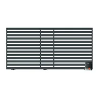 Ogrodzenia - Polbram Brama przesuwna segmentowa z automatem Lara prawa - miniaturka - grafika 1