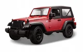 Samochody i pojazdy dla dzieci - Maisto 1:18 Jeep Wrangler Rubicon Czerwony - miniaturka - grafika 1