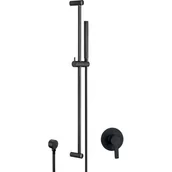 Zestawy prysznicowe - Deante Komplet podtynkowy Arnika z zestawem natryskowym czarny NAC_N9FP - miniaturka - grafika 1